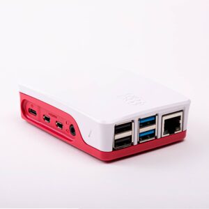 Boitier officiel Raspberry Pi 4 Model B (rouge/blanc)